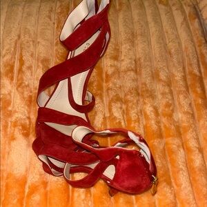BCBGeneration Red Strappy Heels